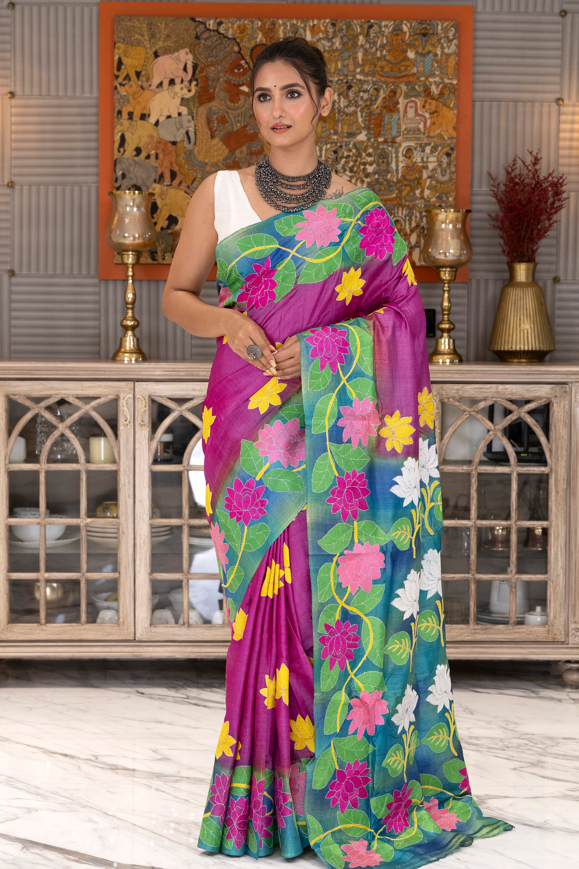 Tussar Hand Kantha